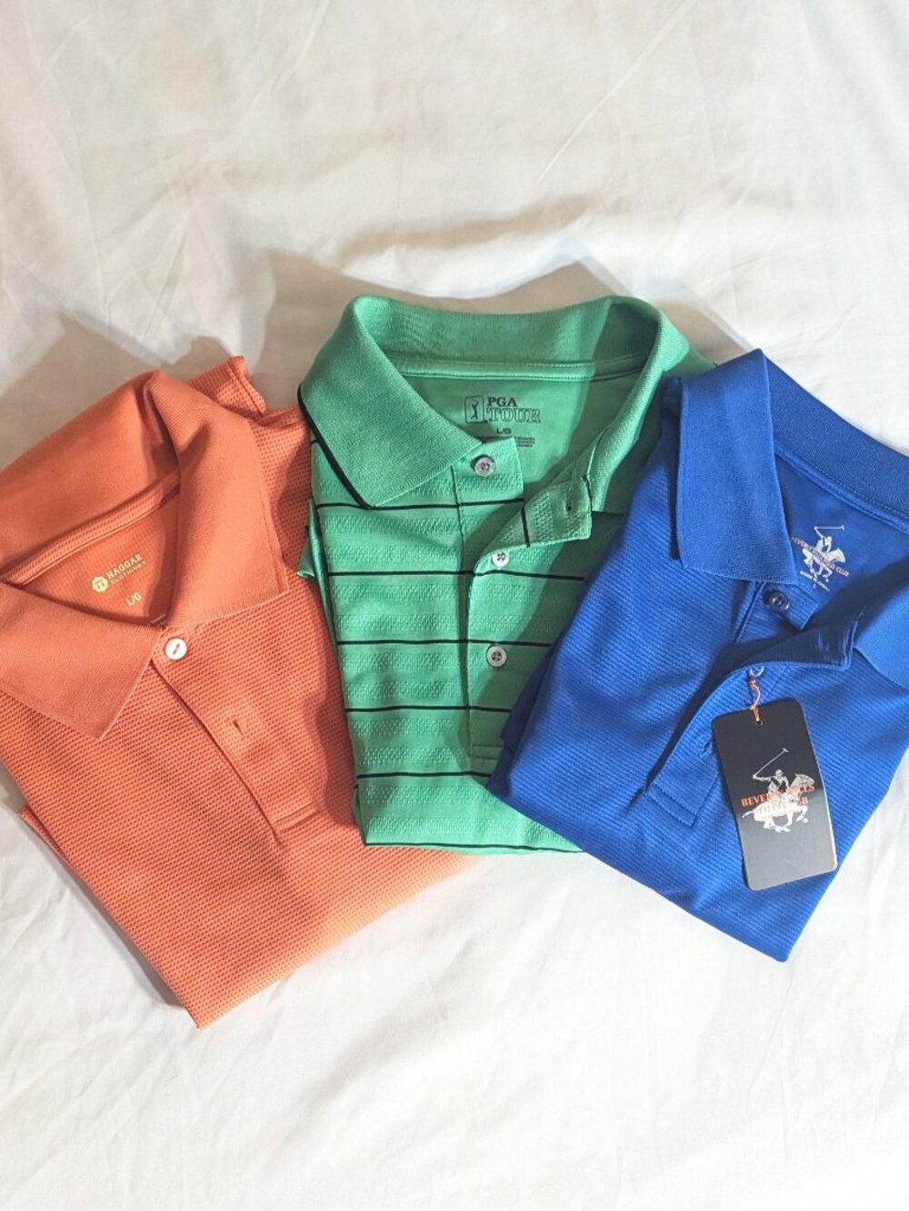NEW Golf Polos for Men - Top Brands - Large